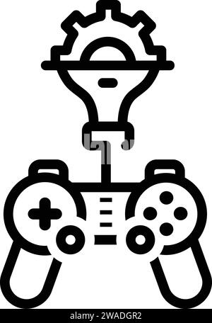 Icon for game developing Stock Vector