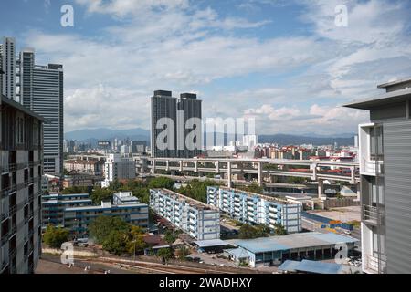 KUALA LUMPUR, MALAYSIA -  MAY 27, 2023: Kuala Lumpur urban landscape. Stock Photo