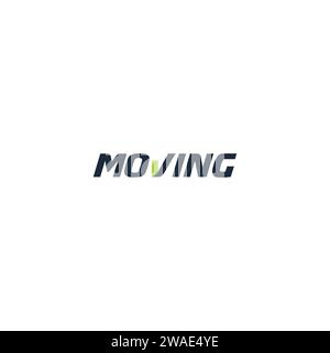 Moving Logo Simple. Moving Icon Stock Vector