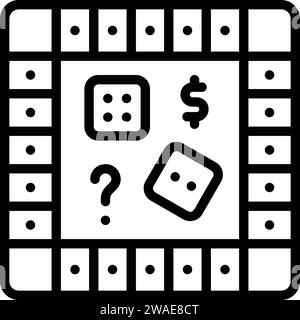 Icon for monopoly,hasbro Stock Vector