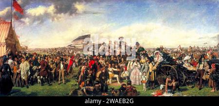 William Powell Frith, The Derby Day, painting in oil on canvas, 1856-1858 Stock Photo