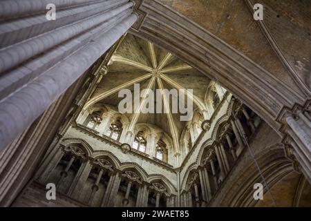 Rouen Cathedral crossing tower, Rouen, Normandy, France Stock Photo