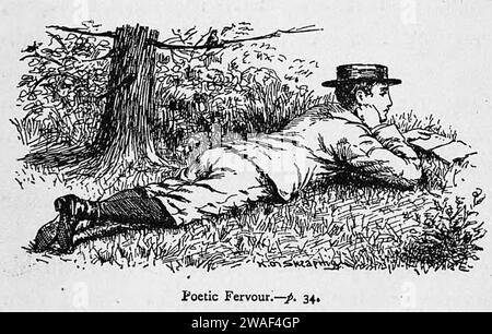 Illustrations by K. M. Skeaping for the Holiday Prize by E. D. Adams-pg-034-Poetic Fervour Stock Photo