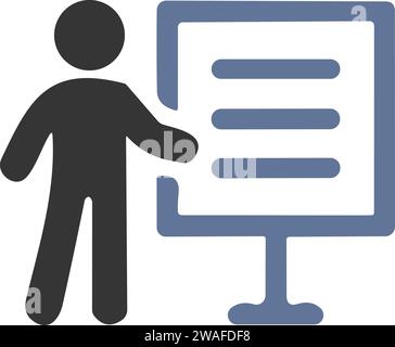 Teaching icon |Education Training icon| Presentation icon Stock Vector