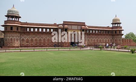 Agra, India - April 17 2017: Agra Red Fort, famous popular tourist landmark in India Stock Photo