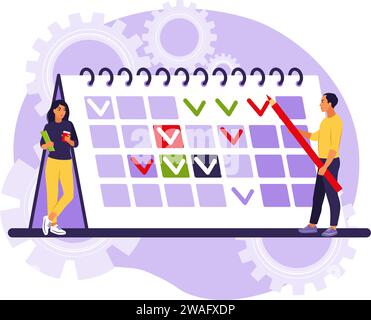 Project planning abstract concept vector illustration. Project plan ...