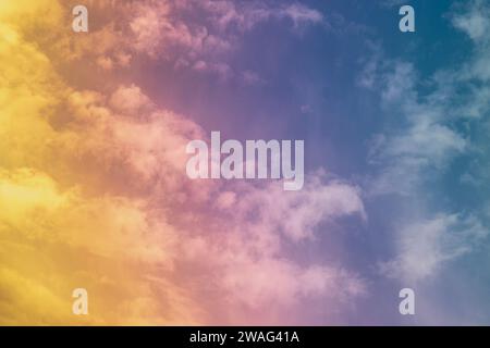 sky and clouds with gradient filter Stock Photo