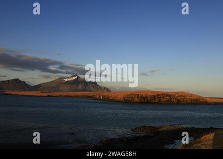 view of the south-east coast of Iceland, in the Austurland region Stock Photo