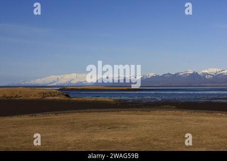 view of the south-east coast of Iceland, in the Austurland region Stock Photo