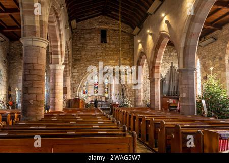 St Marys church Holy Island Stock Photo