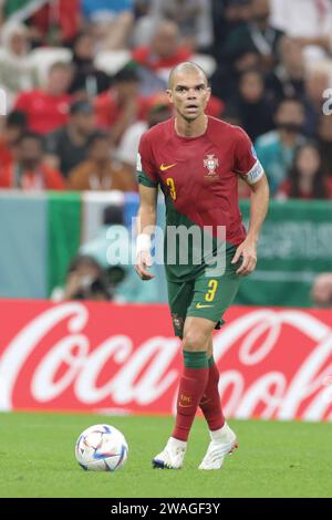 Qatar, Qatar. 06th Dec, 2022. Képler Laveran Lima Ferreira (Pepe) of Portugal seen in action during the FIFA World Cup Qatar 2022 match between Portugal and Switzerland at Lusail Stadium. Final score: Portugal 6:1 Switzerland. (Photo by Grzegorz Wajda/SOPA Images/Sipa USA) Credit: Sipa USA/Alamy Live News Stock Photo
