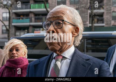 Reverend Al Sharpton Arrives To Lead NAN Activists Picket Line Outside ...