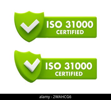 ISO 31000 Risk Management standard compliance certificate seal stamp ...