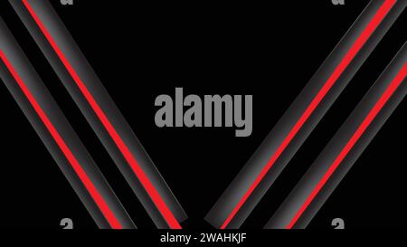 abstract red and black background. Stock Vector