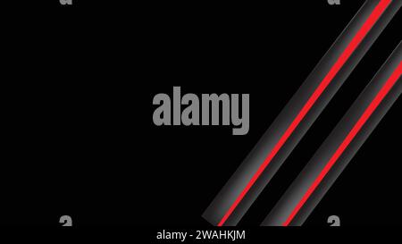 abstract red and black background. Stock Vector