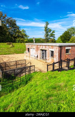 The tool store at 19th century Reigate Fort, Surrey, England Stock ...