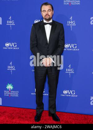 Palm Springs, United States. 04th Jan, 2024. PALM SPRINGS, RIVERSIDE COUNTY, CALIFORNIA, USA - JANUARY 04: Leonardo DiCaprio arrives at the 35th Annual Palm Springs International Film Festival Film Awards held at the Palm Springs Convention Center on January 4, 2024 in Palm Springs, Riverside County, California, United States. (Photo by Xavier Collin/Image Press Agency) Credit: Image Press Agency/Alamy Live News Stock Photo