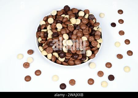 Chocolate pepernoten Stock Photo