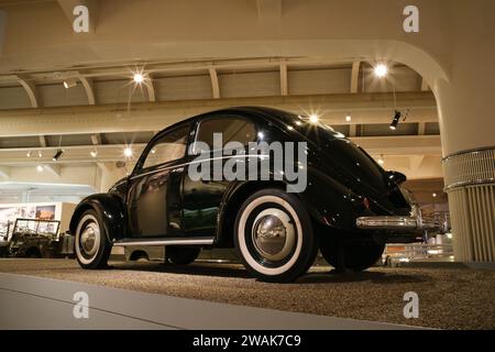 1949 Volkswagen Beetle Sedan on display at the Henry Ford Museum of American Innovation, in Dearborn Michigan USA Stock Photo