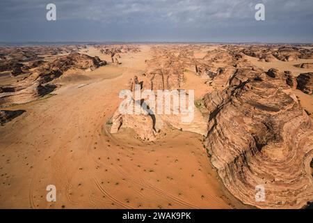 Al Ula, Arabie Saoudite. 05th Jan, 2024. Landscape during the Prologue of the Dakar 2024 on January 5, 2024 in Al-Ula, Saudi Arabia - Photo Eric Vargiolu/DPPI Credit: DPPI Media/Alamy Live News Stock Photo