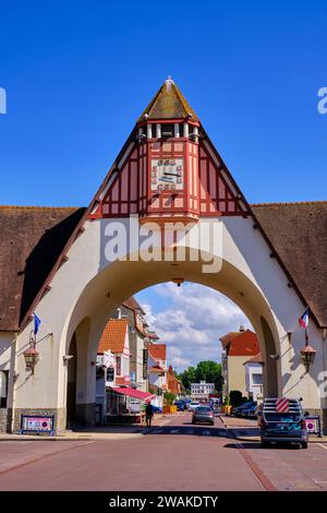 France, Pas-de-Calais (62), Côte d'Opale, Le Touquet-Paris-Plage, covered market from 1932 Stock Photo