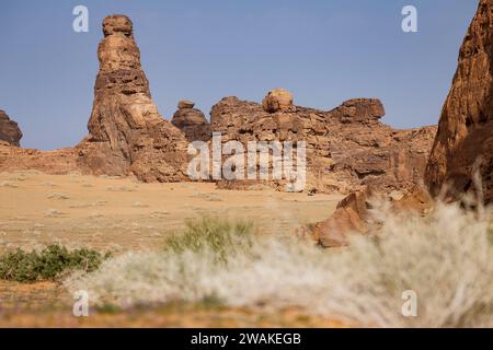 Al Ula, Arabie Saoudite. 05th Jan, 2024. Landscape during the Prologue of the Dakar 2024 on January 5, 2024 in Al-Ula, Saudi Arabia - Photo Julien Delfosse/DPPI Credit: DPPI Media/Alamy Live News Stock Photo