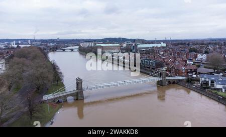 Nottingham Floods January 2024 Stock Photo