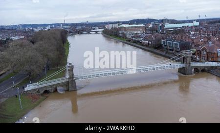 Nottingham Floods January 2024 Stock Photo