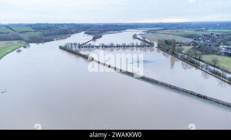 Nottingham Floods January 2024 Stock Photo