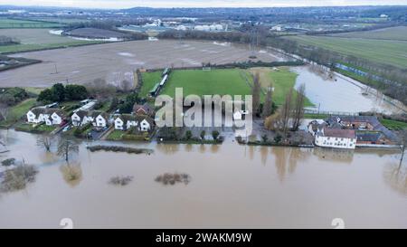 Nottingham Floods January 2024 Stock Photo