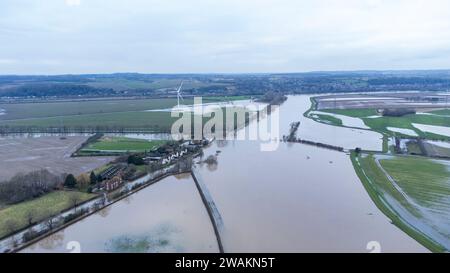 Nottingham Floods January 2024 Stock Photo