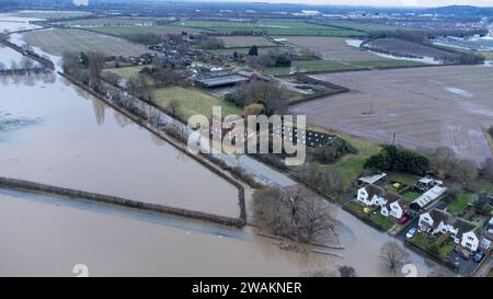 Nottingham Floods January 2024 Stock Photo