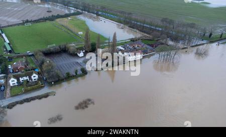 Nottingham Floods January 2024 Stock Photo