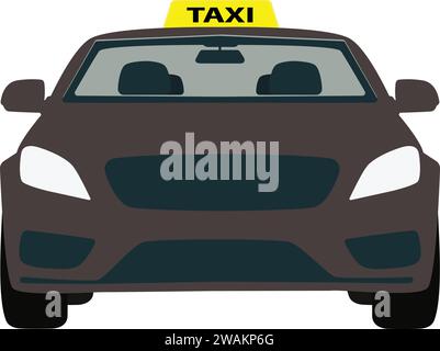 Taxi car icon | Cab Booking | Transportation service | Yellow Taxi Symbol Vector Stock Vector