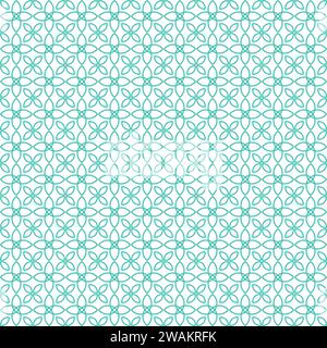 Geometric floral seamless pattern background Stock Vector