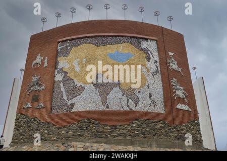 Monument of Mongol Empire in Kharkhorin, Mongolia Stock Photo