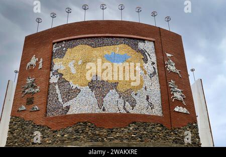 Monument of Mongol Empire in Kharkhorin, Mongolia Stock Photo