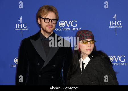 Finneas O'Connell and Billie Eilish attends the 35th Annual Palm Springs International Film Awards at Palm Springs Convention Center on January 04, 2024 in Palm Springs, California. Photo: CraSH/imageSPACE Credit: Imagespace/Alamy Live News Stock Photo
