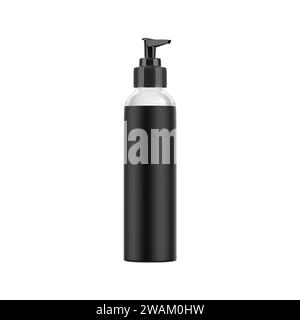 Cosmetic Bottle Mockup Isolated on Background 3D Rendering Stock Photo