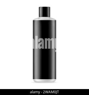 Matte Cosmetic Bottle Mockup Isolated on Background 3D Rendering Stock Photo