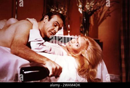 GOLDFINGER  1964 United Artists film with Shirley Eaton and Sean Connery Stock Photo