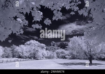 Summer day at Crescent Moon Ranch, Sedona, Arizona Stock Photo