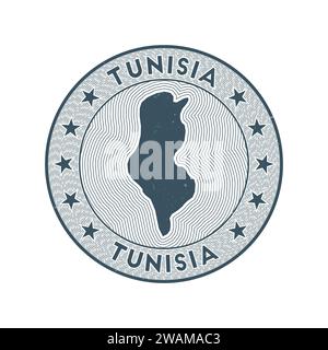 Tunisia - rubber stamp - vector, Republic of Tunisia map pattern ...