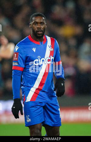 LONDON, UK - 4th Jan 2024:  Jeffrey Schlupp of Crystal Palace looks on during the FA Cup third round tie between Crystal Palace FC and Everton FC at S Stock Photo