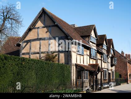 Shakespeare's Birthplace in Stratford-Upon-Avon, Warwickshire Stock Photo