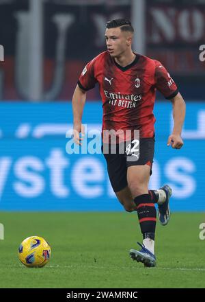 Milan, Italy. 2nd Jan, 2024. Jan-Carlo Simic of AC Milan during the Coppa Italia match at Giuseppe Meazza, Milan. Picture credit should read: Jonathan Moscrop/Sportimage Credit: Sportimage Ltd/Alamy Live News Stock Photo