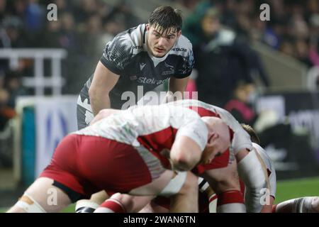 Newcastle, UK. 05th Jan, 2024. Pedro Rubiolo of Newcastle Falcons looks on during the Gallagher Premiership match between Newcastle Falcons and Harlequins at Kingston Park, Newcastle on Friday 5th January 2024. (Photo: Chris Lishman | MI News) Credit: MI News & Sport /Alamy Live News Stock Photo