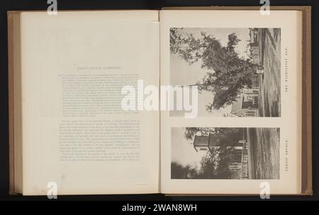 View of the Christ Church and the Washington Elm in Cambridge, Anonymous, c. 1870 - in or before 1875 photomechanical print   paper collotype church (exterior). trees: elm Cambridge (MA) Stock Photo