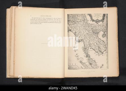 Reproduction of a map of Thailand, Michel Berthaud, after Anonymous, c ...