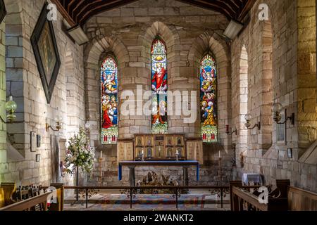 St Mary's Church Holy Island Stock Photo